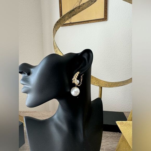 Statement pearl earrings N699 - Picture 7 of 8